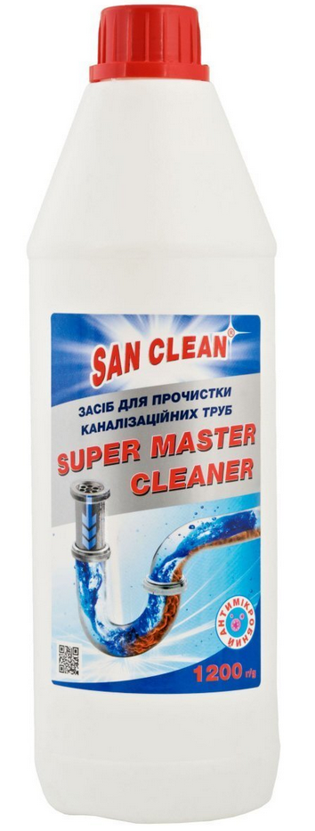 SAN CLEAN Засіб Мастер Клінер для чищення труб 1200г